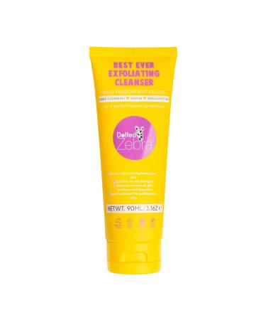 Best Ever Exfoliating Cleanser 3.16 oz - Vegan Face Wash - Real Passionfruit - Face Exfoliator with Micro-Wax Beads - For All Skin Types