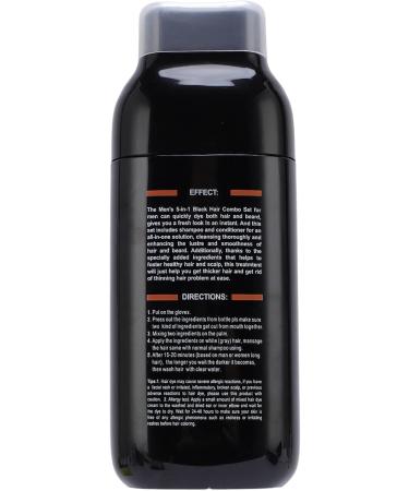  Pongnas Pongnas Hair Color Shampoo for Black Hair Semi-Permanent Conditioner Beard Color for Men and Women Long-Lasting Gray Coverage 250ml - Buy Online on GoSupps.com