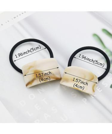 10 Pcs Acrylic Cuff Hair Ties - Ponytail Holders for Women & Girls - Buy Online on GoSupps.com