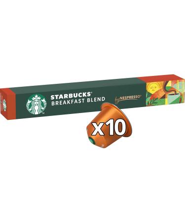 STARBUCKS Breakfast Blend by Nespresso Medium Roast Coffee Capsules 6 x 10 (60 Capsules) - Buy Online on GoSupps.com
