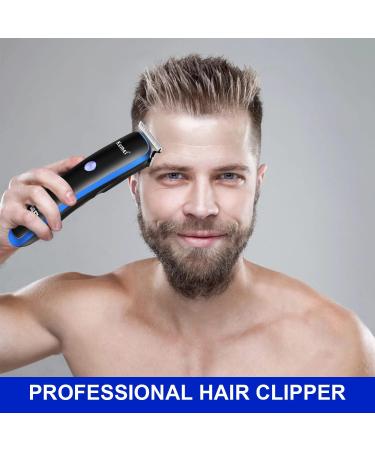 KEMEI Black Hair Clippers for Men Electric Cordless Clippers for Hair Cutting Professional Barber Clippers USB Rechargeable Wireless Haircut Clippers km-828 - Buy Online on GoSupps.com