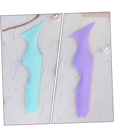 FOMIYES 12 Pcs Silicone Beauty Ruler Silicone Eyeliner Aid Eyeshadow Mascara Drawing Aid Cosmetic - Buy Online on GoSupps.com