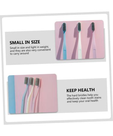 Sewoart 6th Adult Stiff Brush - Portable Plastic Dental Care Tool for Oral Cleaning & Toothbrush Detailing - Buy Online on GoSupps.com