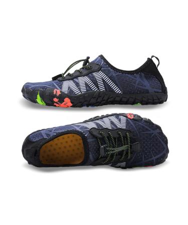 Mesing water shoes barefoot shoes fast drying bathing shoes swimming shoes light slip -resistant beach shoes Aquasiums for men 40 EU blue