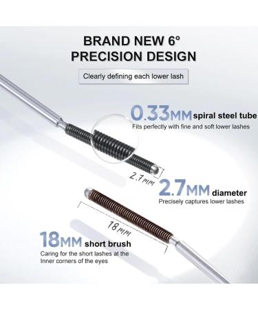 Olivia Blaire Iron Wand Mascara 3D Curling Eyelash Iron Mascara Curling Iron Mascara Waterproof Long Lasting Lash Extensions Mascara Volume & Length Without Smudging (1PCS-Black+1PCS-brown) - Buy Online on GoSupps.com
