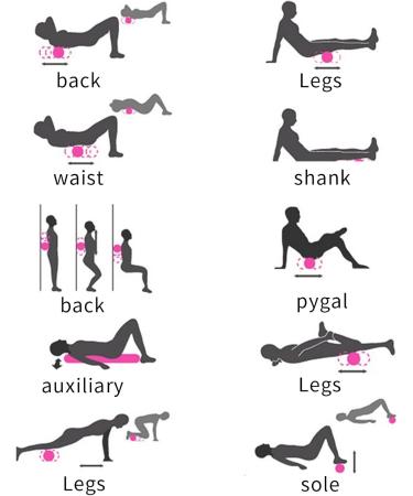 DALAETUS 3 Piece Fascia Ball Set | Reusable Massage Balls & Mini Roller for Spine Feet Back Neck - International Shipping Available - Buy Online on GoSupps.com