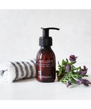  RainPharma Lavender Cleansing Gel - 1000 ml - Skin Care - Shower Gel - 1 Pump per Wash - Good for 1 Year - Buy Online on GoSupps.com