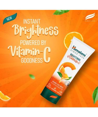 Himalayan Wellness Himalaya Brightening Vitamin C Orange Face Wash Brightening Facial Cleanser Remove Dull Skin100ml - Buy Online on GoSupps.com