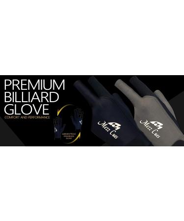 MEZZ Premium Billiard Glove - Large/X-Large Black | Fits Either Hand | Best Quality Glove for Pool and Billiards - Buy Online on GoSupps.com