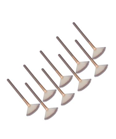 9 Pieces Fan Brush Set - Premium Soft Makeup Brushes for Highlighter Blush Foundation & More - Ergonomic & Easy to Clean | International Shipping Available - Buy Online on GoSupps.com