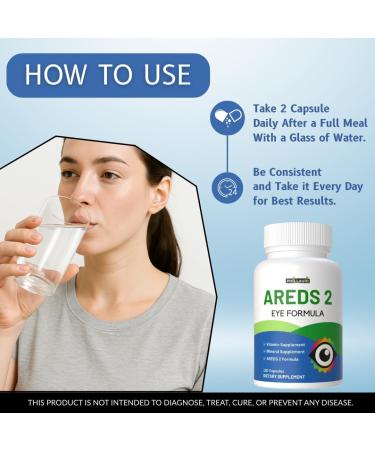 Phillauri Areds 2 Eye Vitamins | Eye Vitamins Support Supplement | Eye Capsules | Eye Care Capsules for Men & Women 600 (Pack 5) - Buy Online on GoSupps.com