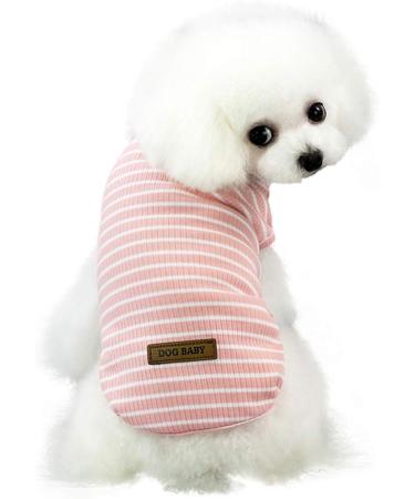 Shop Cute Striped Pet Pullover Sweater for Small Dogs & Cats - Red Blue Gray - Adorable & Cozy Clothes for Pets (2XL 1.2-9.0 kg) - Buy Online on GoSupps.com