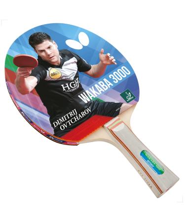 Butterfly Wakaba Shakehand Table Tennis Racket | Japan Series | Outstanding Control with Reliable Speed and Spin | Recommended for Beginning Level Players 3000