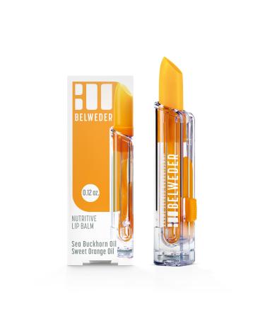 BELWEDER - Nourishing Lip Balm with Sea Buckthorn Oil and Sweet Orange Oil - Protective and Antioxidant - Lip Regeneration - Transparent Balm for Men and Women