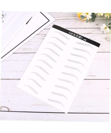 Ipetboom 6 Sheets Pairs Eyebrow Makeup Supplies Artificial Eyebrow Patch Eyebrow Stickers 6d Makeup Tools - Buy Online on GoSupps.com