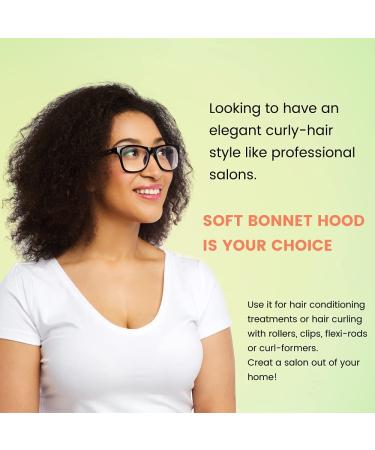 Adjustable Soft Bonnet Hood Hairdryer Attachment for Hand Held Hair Dryer - Ideal for Drying, Styling, Curling, Deep Conditioning - Buy Online on GoSupps.com