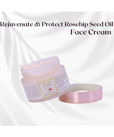 Rejuvenate & Protect Rosehip Seed Oil Face Cream - Summer Essentials 50 gm | Hydrating & Nourishing Skincare - Buy Online on GoSupps.com
