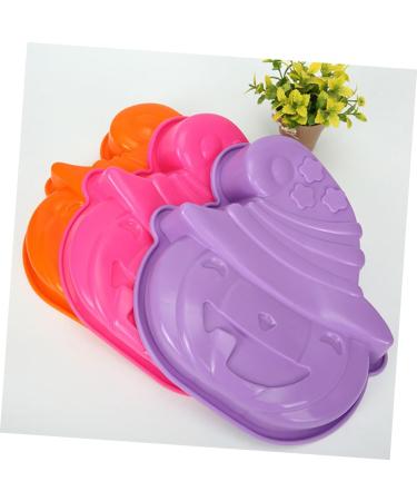 UPKOCH Halloween Pumpkins 2 pcs Baking Color Ice Silicone Pie Mold Tool Molds Pumpkin Pan Chocolate Halloween Cube Trays - Buy Online on GoSupps.com