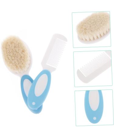 4-Piece Baby Hair Brush Set with Silicone Shampoo Comb - Soft Bristles for Newborns and Toddlers - Buy Online on GoSupps.com