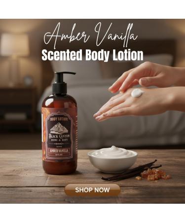 Black Canyon Amber Vanilla Scented Body Lotion with Lanolin and Jojoba Oil 12 Oz 12 Fl Oz (Pack of 1) - Buy Online on GoSupps.com