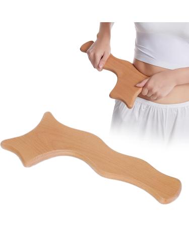 Verdant Touch Wooden Gua Sha Board | 100% Natural Beauty Tool for Lymphatic Cleansing & Cellulite Massage - Buy Online on GoSupps.com