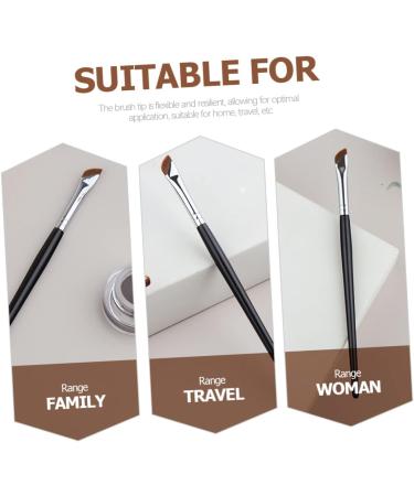 Healeved 3pcs Eyebrow Brush Concealer Brush under Eye Eyeliner Applicator Thin Precision Eyeliner Brush Wood - Buy Online on GoSupps.com