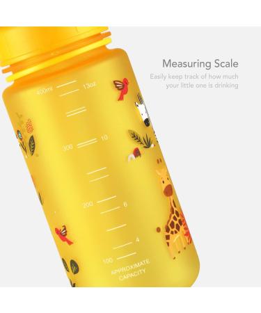 LittleLife Children & Toddler Water Bottle 400ml Yellow | Easy-Access Lid & Straw - Buy Online on GoSupps.com