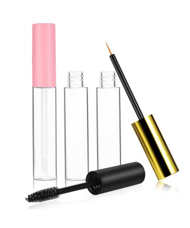 Yardenfun 1 Set Lip Gloss Eyeliner False Eyelashes Lip Gloss Tubes Lash Brush Empty Mascara Tube and Wand Refillable Cosmetics Tubes Spool with Tubes Empty Eyelash Tube Mascara Containers