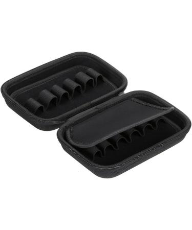Hard Shell Essential Oil Case - Holds 12 Bottles (5ml, 10ml, 10ml Rollers) - Travel Size Organizer (Black) - Buy Online on GoSupps.com