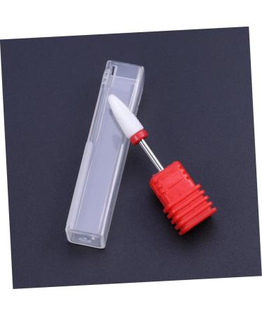 Healeved Nail Grinding Head Nail Drill Bits Manicure Drill Bits Exfoliating Tool Red medium Red - Buy Online on GoSupps.com