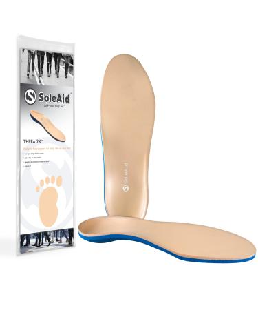 SoleAid Thera2K  2-Layer Diabetic Insoles - Light Weight  Soft  Anti-Friction  Therapeutic Foot Support (XXLarge: Men: 13-14) XXL: Men: 13-14