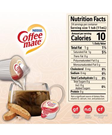 Nestle Coffee Mate Creamer Cups - Gluten-Free, Lactose-Free, Non-Dairy - 24 Count Pack - Buy Online on GoSupps.com