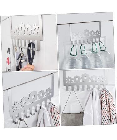 Yardenfun 1pc Door Hook Punch Row Hook Clothes Rack Decorative Coat Hook Towel Hooks Hat Stainless Steel - Buy Online on GoSupps.com