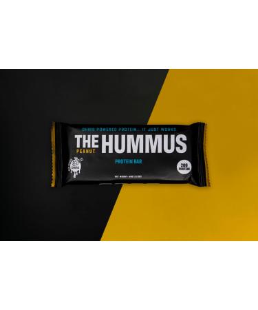 The Hummus Peanut Protein Bar - 20g Protein, Plant Based, Zero GMO, Dairy & Added Sugar - 12 Bars - Buy Online on GoSupps.com