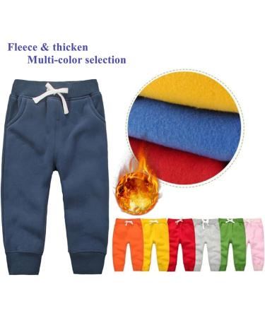 CuteOn Unisex Kids Elastic Waist Cotton Warm Trousers - Dark Blue (4 Years) - Buy Online on GoSupps.com