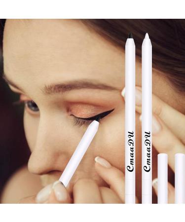 Eyeliner Pen2 PCS Breakup Proof Retractable Eyeliner Gel Black and White Eyeliners Quickdrying longlasting Smudger for smoky - Buy Online on GoSupps.com