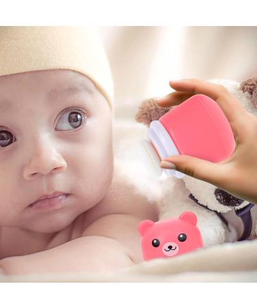 OSALADI Baby Powder Bottle with Cartoon Bear Powder Puff Box - Pink Portable Powder Dispenser for Kids - Buy Online on GoSupps.com