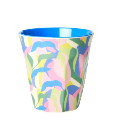 Medium Melamine Mug - Blue - Jungle Fever Print