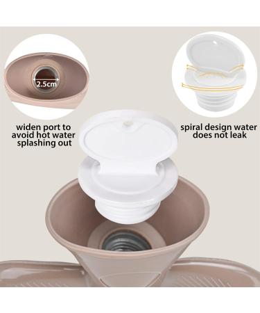 2L Pink Fluffy Hot Water Bottle with Zipper Cover - Pain Relief Gift for Women - Buy Online on GoSupps.com