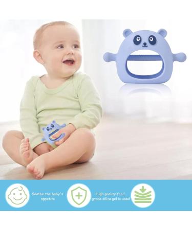 5 PCs Silicone Rattlinger Bite Rings for Toddlers - Bear Biting Gloves - Durable & Safe Kachenzeugen Toddler Teething Toys - Buy Online on GoSupps.com