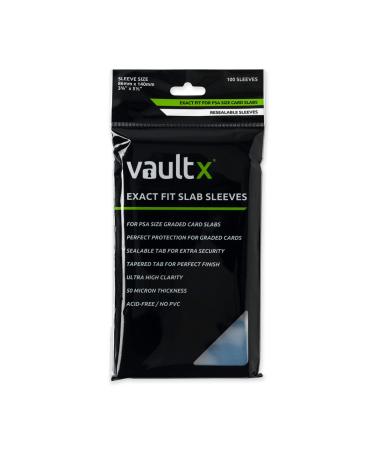 Vault X Graded Card Sleeves - Exact Fit Slab Sleeves for PSA, CGC Size and Similar (100pcs) PSA Fit 100 pack