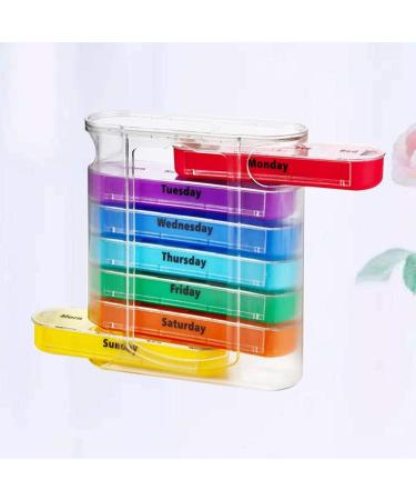 Stackable Medication Organizer for Travel - 28 Compartments for Fish Oil & Daily Doses | HOM - Buy Online on GoSupps.com