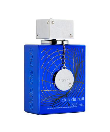 Armaf Club de Nuit Blue Iconic for Men Eau de Parfum Spray 3.6 Ounce Fresh 3.6 Fl Oz (Pack of 1)