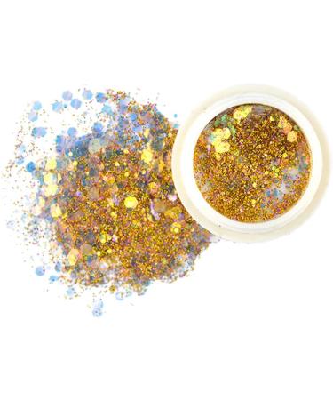 Craft Glitter Set - 8 Colographic Glitter for Resin Slime Body Face Nail Art & Tinkering - Rainbow Glitter Film - Buy Online on GoSupps.com