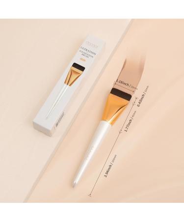 docolor Foundation Brush One Line White Flat Head One Line Foundation Brush Flat Foundation Brush for Liquid Make-up Flat Head Brush Blending Foundation Cream Powder Blush - Buy Online on GoSupps.com