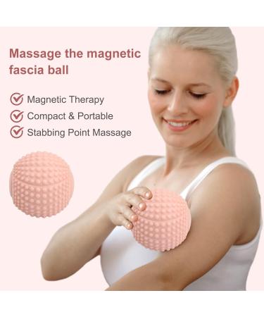 Granvoo Massage Ball Set - Hedgehog Duoball & Handheld Fascia Roller | Effective Muscle Tension & Pain Relief | Trigger Point Massager - Pink - Buy Online on GoSupps.com