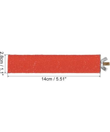 PATICIL 1.1x5.5 Bird Paw Wood Bar Stand - Ideal Cage Accessory for Parrots Lovebirds and Budgies - Red - Buy Online on GoSupps.com