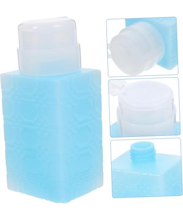 NUSITOU Gel Nail Polish Nail Gel Polish Liquid Pump Dispenser Nail Polish Remover Powder Pump Bottle Alcohol Dispenser Makeup Remover Bottle Repair Travel Plastic Shampoo Bottle 6x5x13cm Blue - Buy Online on GoSupps.com