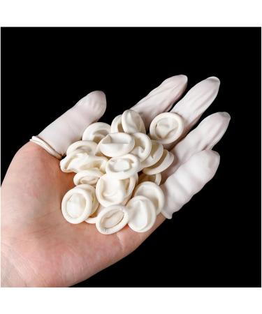 100 Pcs Natural Rubber Disposable Latex Finger Cots - Anti Static Fingertip Protectors - Buy Online on GoSupps.com