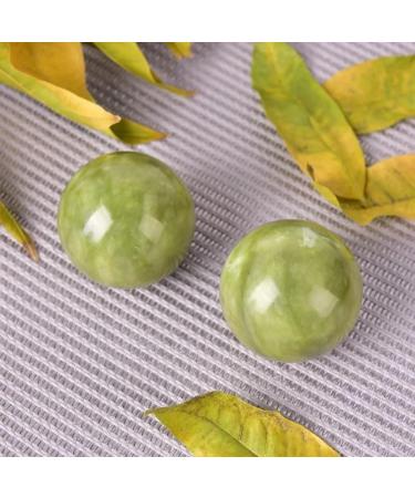 BLBTEDUAMDE 2-Piece Natural Jade Massage Balls for Hand & Wrist Exercise | Stress Relief Solid Balls Pair - Buy Online on GoSupps.com